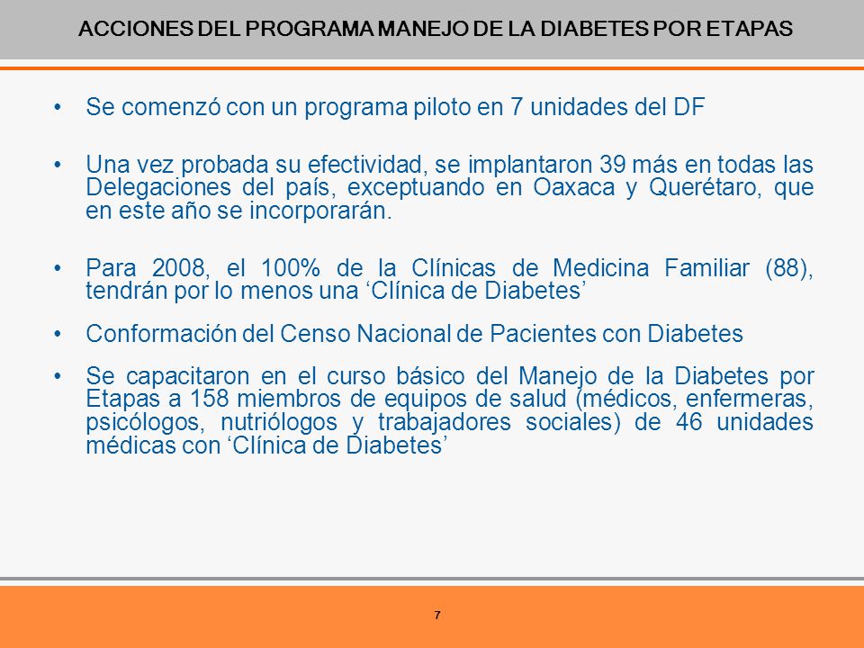 manejo de la diabetes por etapas